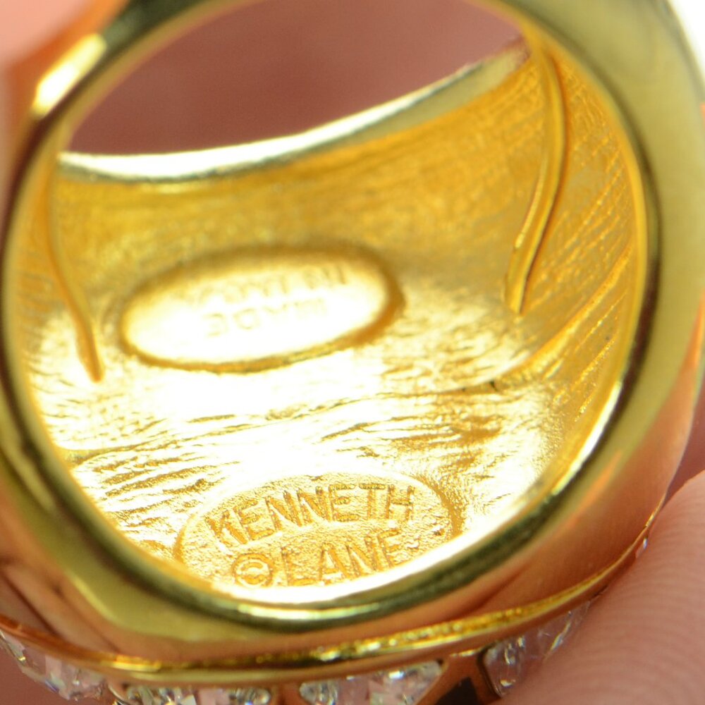 Kenneth Jay Lane Kjl Crystal Cocktail Ring - image 6